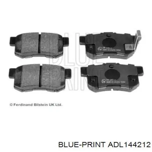 Задние тормозные колодки ADL144212 Blue Print