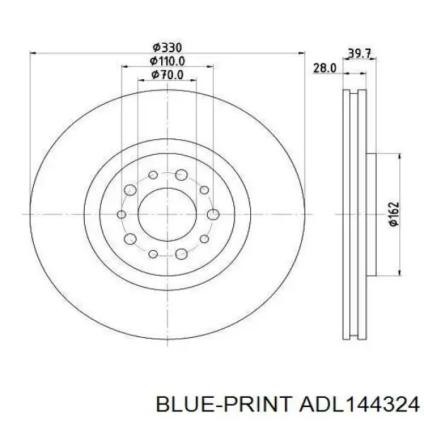 Тормоз дисковый передний Power Stop AR83087XPR цена, от 62.74 USD