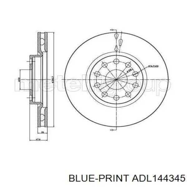 Тормоз дисковый передний Fiat/Alfa/Lancia 82480447 цена, от 28.32 USD