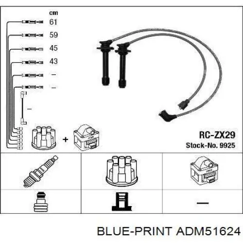 Купить ADM51624 Blue Print Провода высокого напряжения