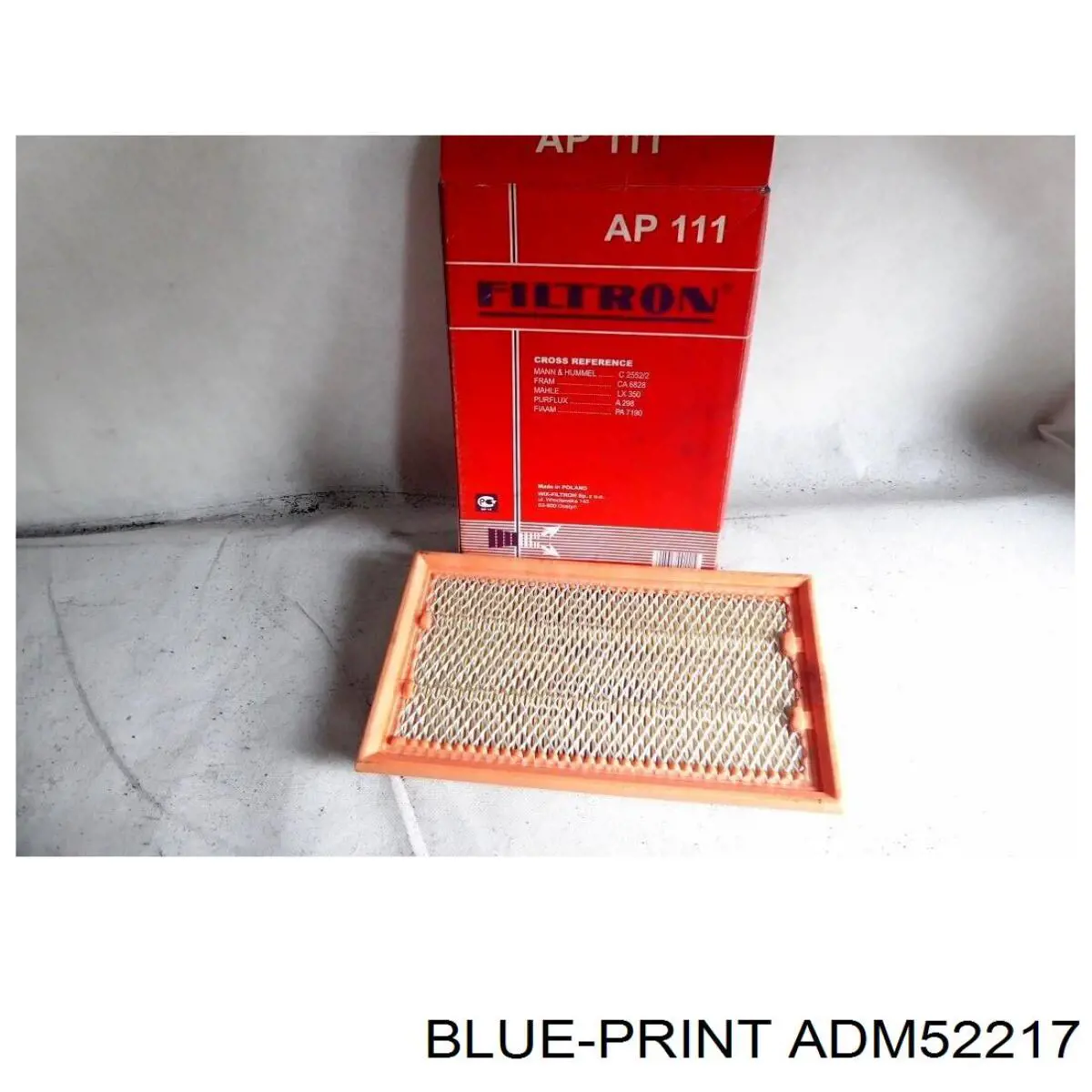 Фільтр повітряний ADM52217 Blue Print