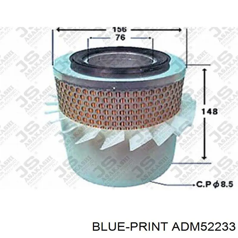 Воздушный фильтр ADM52233 Blue Print