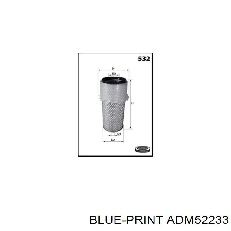 Купить ADM52233 Blue Print Автомобильный фильтр воздуха