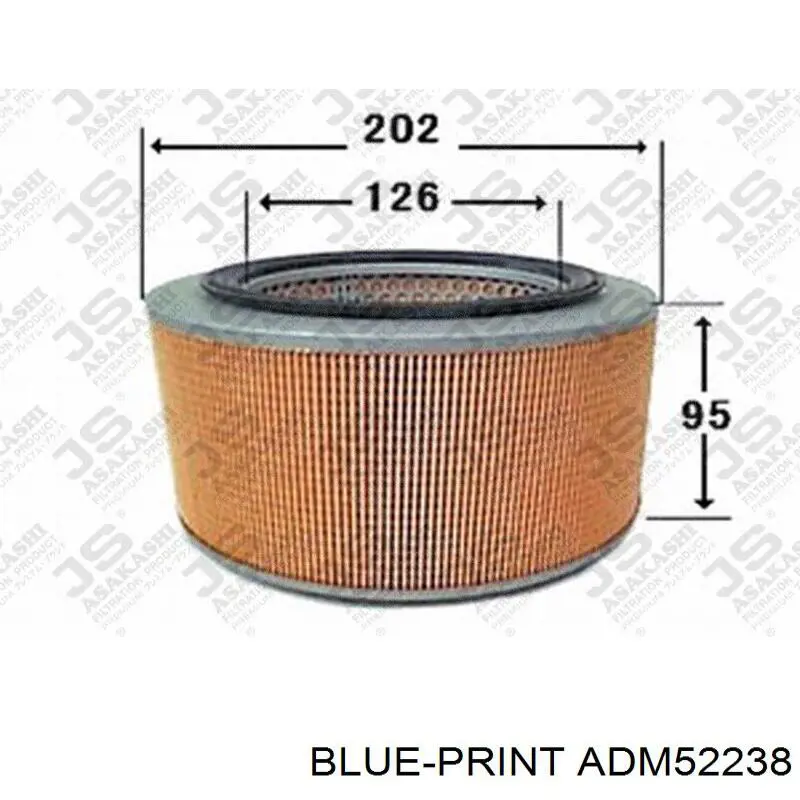 ADM52238 Blue Print Воздушный фильтр двигателя