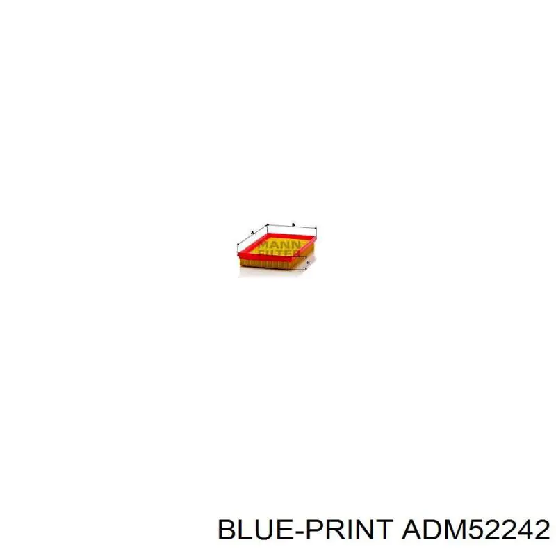 Воздушный фильтр ADM52242 Blue Print