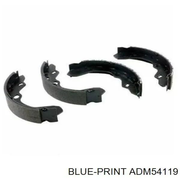 Купить ADM54119 Blue Print Задние барабанные тормозные колодки