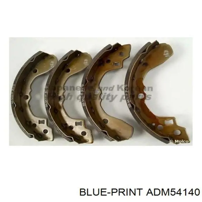 Задние барабанные колодки ADM54140 Blue Print