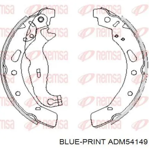 Задние барабанные колодки 986487753 Bosch