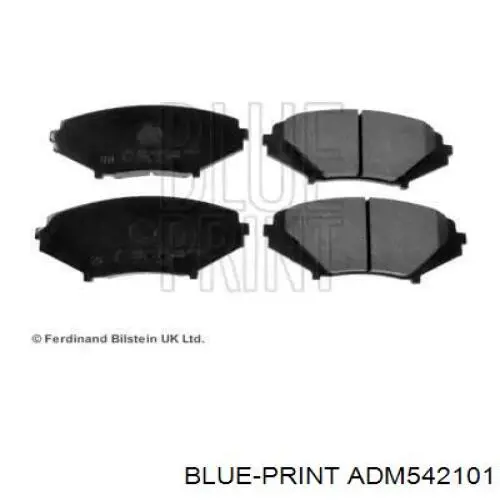 Передние тормозные колодки ADM542101 Blue Print