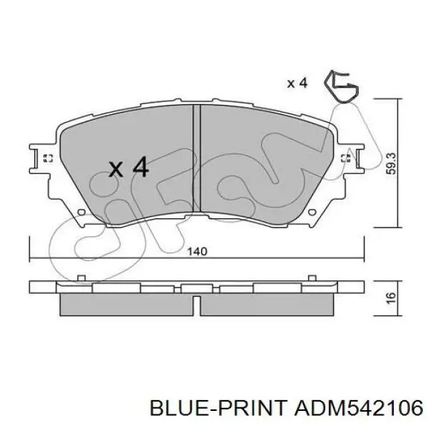 RT2PD24870 Rotinger Колодки передние
