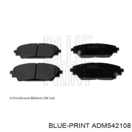 Передние тормозные колодки ADM542108 Blue Print