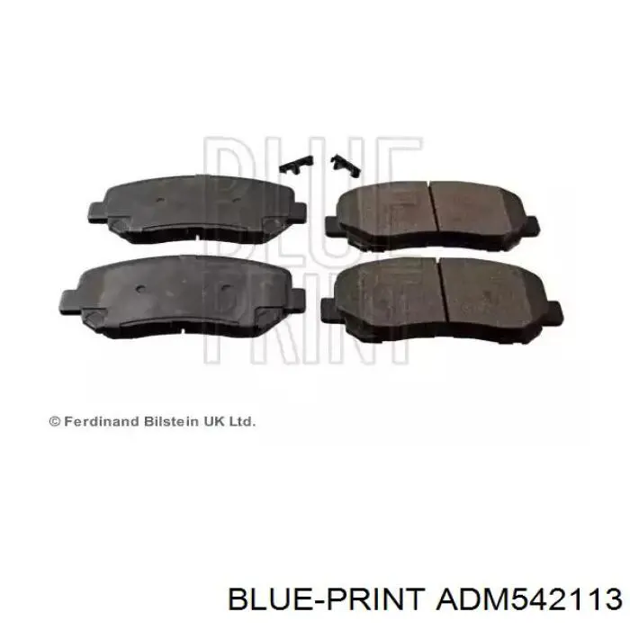 Передние тормозные колодки ADM542113 Blue Print