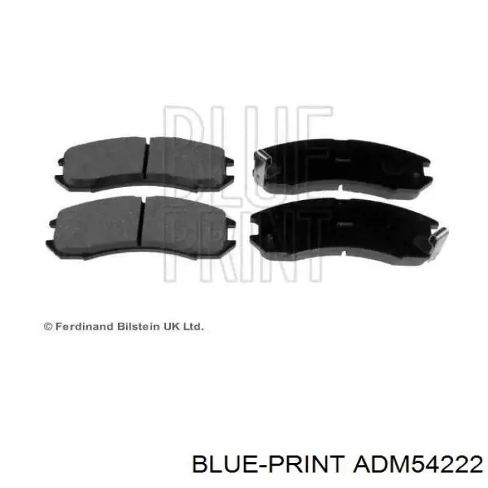 Передние тормозные колодки ADM54222 Blue Print