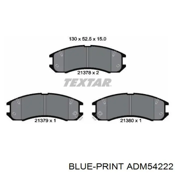 Колодки Blue Print ADM54222 цена, от 21.50 USD