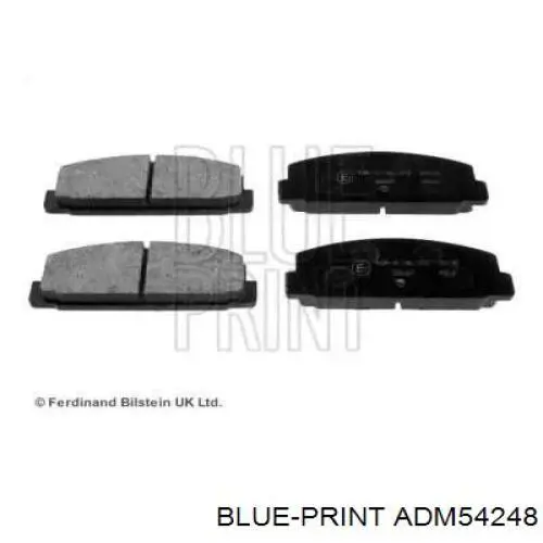 Задние тормозные колодки ADM54248 Blue Print