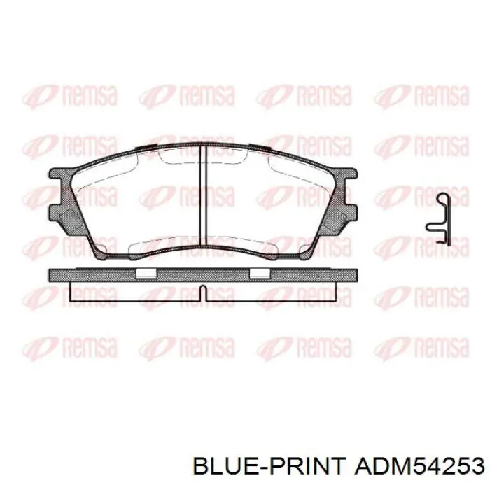Колодки Blue Print ADM54253 цена, от 22.83 USD