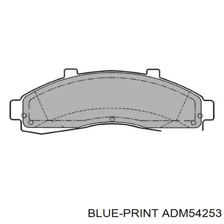 Купить ADM54253 Blue Print Колодки тормозные