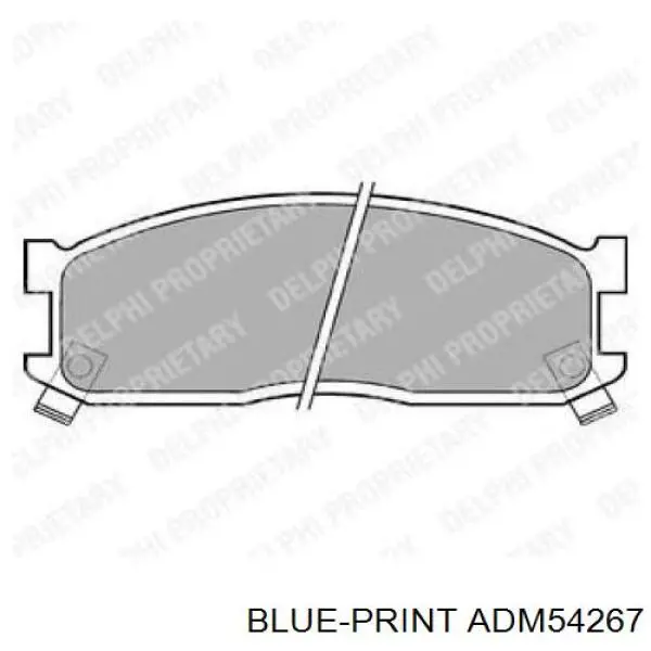 Передние тормозные колодки ADM54267 Blue Print