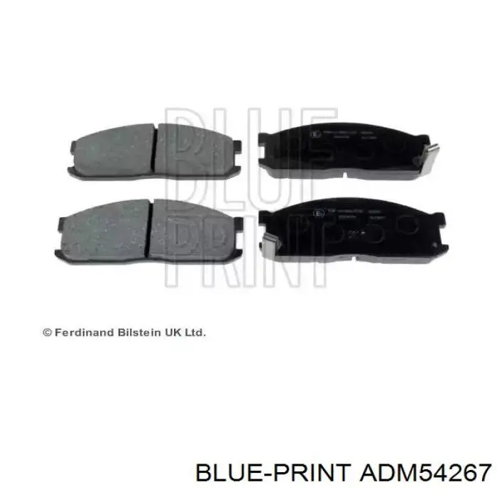 ADM54267 Blue Print sapatas do freio dianteiras de disco