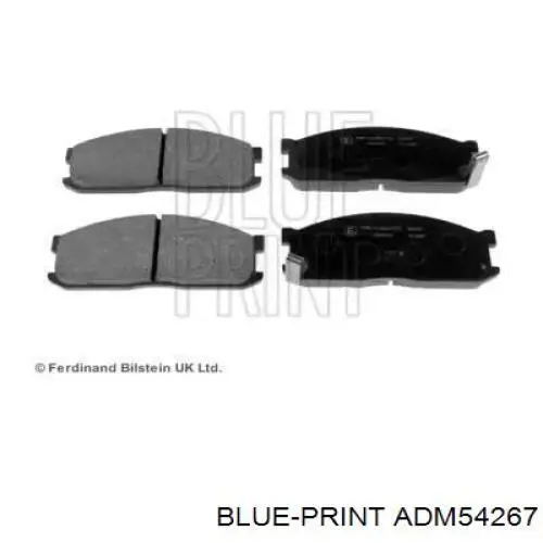 Pastillas de freno delanteras ADM54267 Blue Print