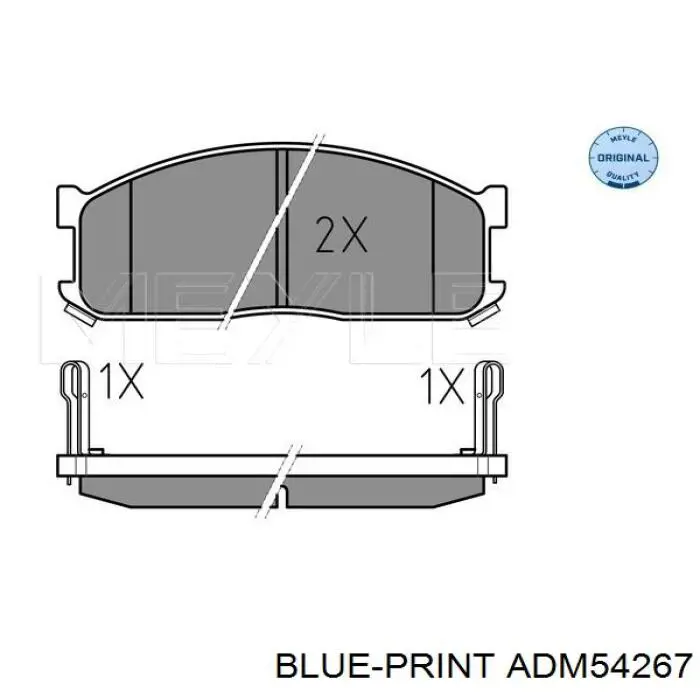 Колодки Blue Print ADM54267 цена, от 23.06 USD