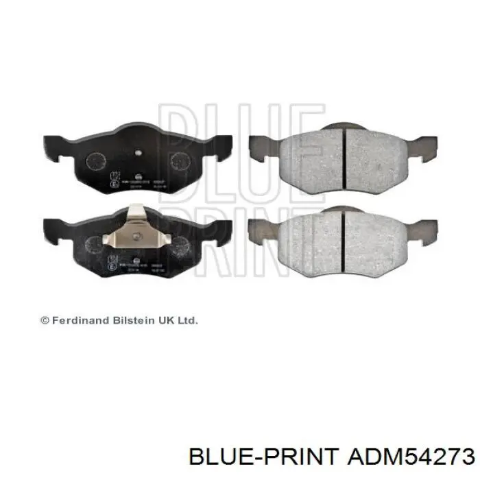 Передние тормозные колодки ADM54273 Blue Print