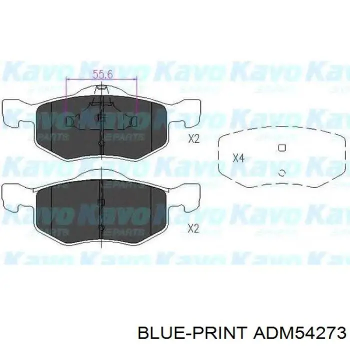 Купить ADM54273 Blue Print Колодки тормозные