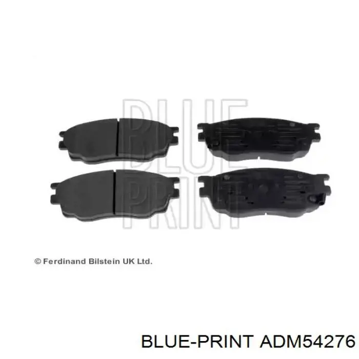 ADM54276 Blue Print колодки тормозные передние дисковые