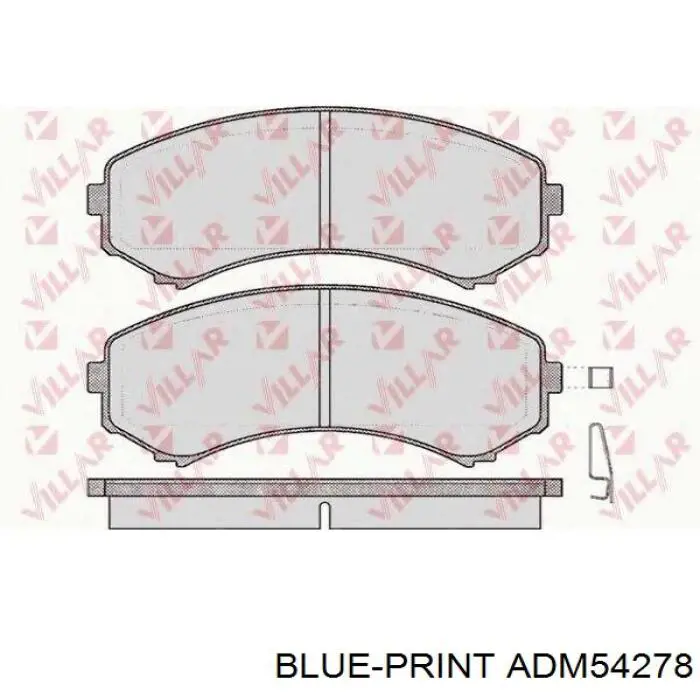 Тормозные колодки Blue Print ADM54278