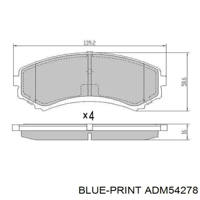 BP001462 Sfec Колодки передние