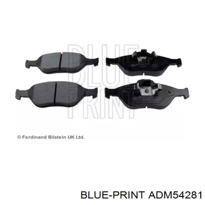 ADM54281 Blue Print колодки тормозные передние дисковые