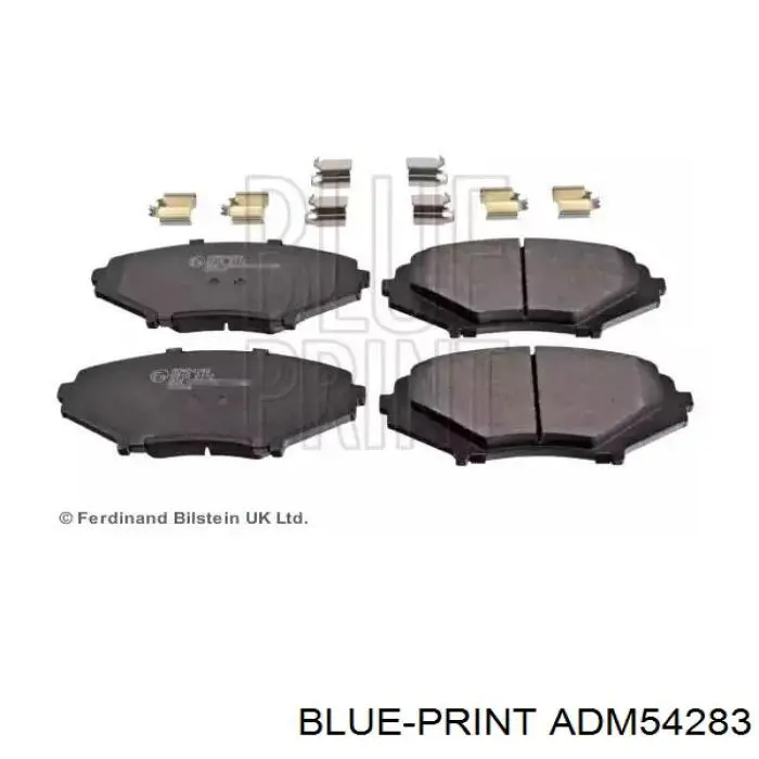ADM54283 Blue Print колодки тормозные передние дисковые
