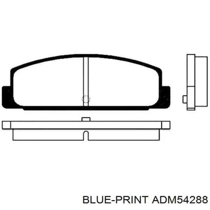 Задние тормозные колодки ADM54288 Blue Print