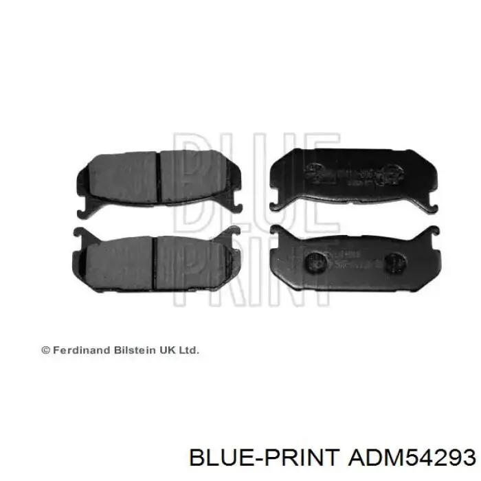 ADM54293 Blue Print колодки тормозные задние дисковые