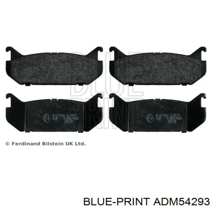 Pastillas de freno traseras ADM54293 Blue Print