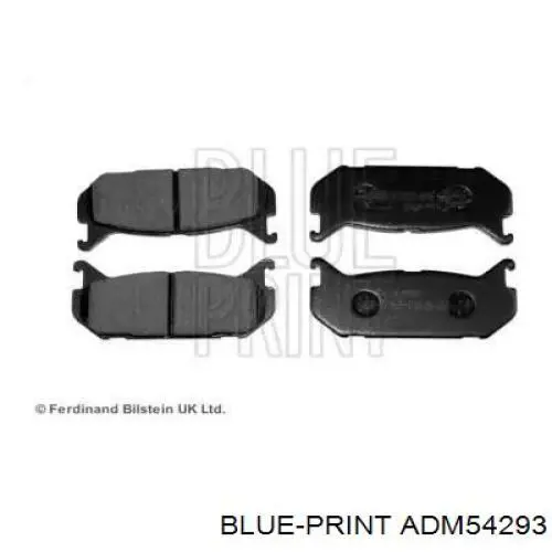 Купить ADM54293 Blue Print Колодки тормозные задние, дисковые