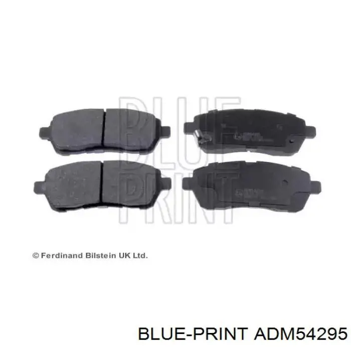 ADM54295 Blue Print колодки тормозные передние дисковые
