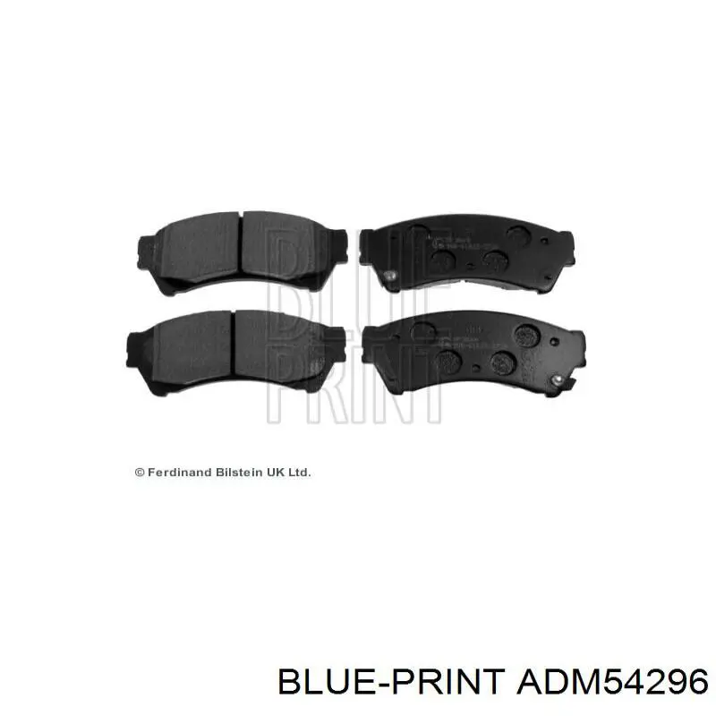 Pastillas de freno delanteras ADM54296 Blue Print