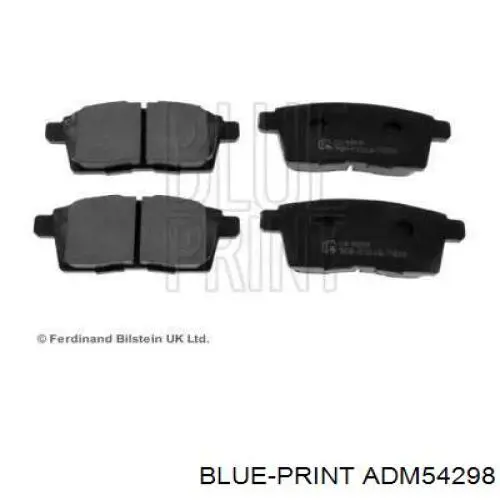 Колодки гальмові задні, дискові ADM54298 Blue Print