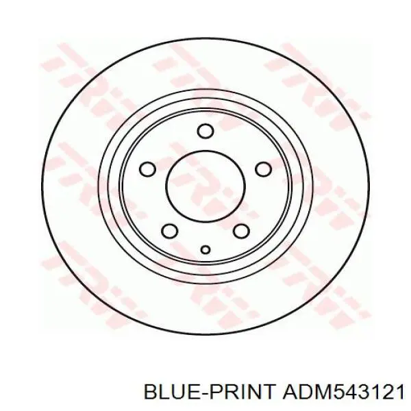 Задний дисковый тормоз Blue Print ADM543121