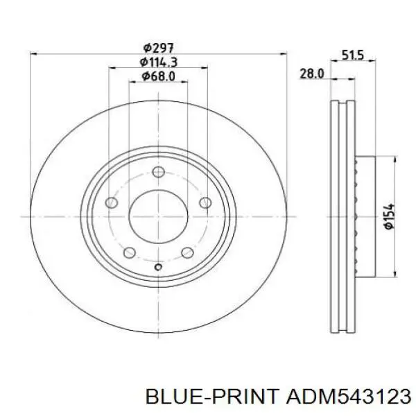 Тормоз дисковый передний Mazda K01133251 цена, от 62.07 USD