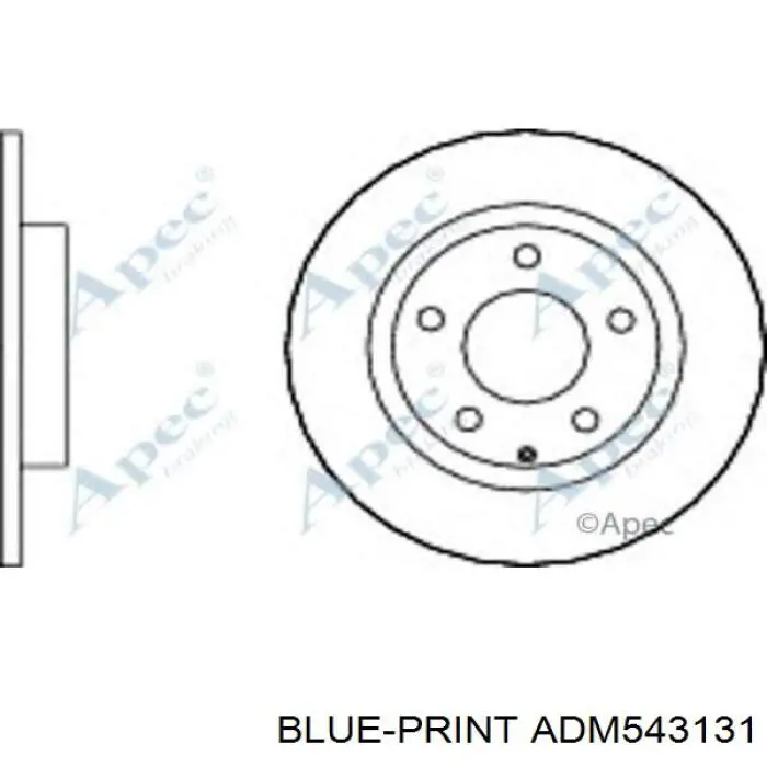 Тормозные диски ADM543131 Blue Print