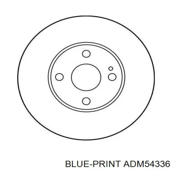 Передние тормозные диски ADM54336 Blue Print