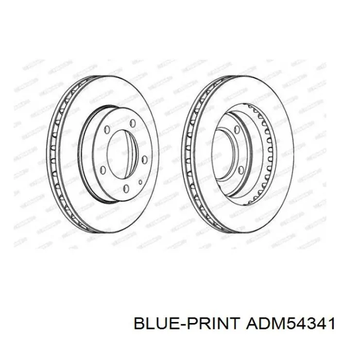 ADM54341 Blue Print Диск тормозной передний