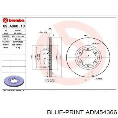 Купить XM341027BA Ford Ротор тормозной