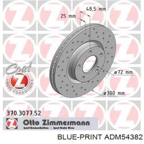 Передние тормозные диски 61589AP Aplus