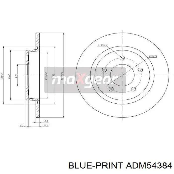 Тормозные диски GD1315 EBC Brakes