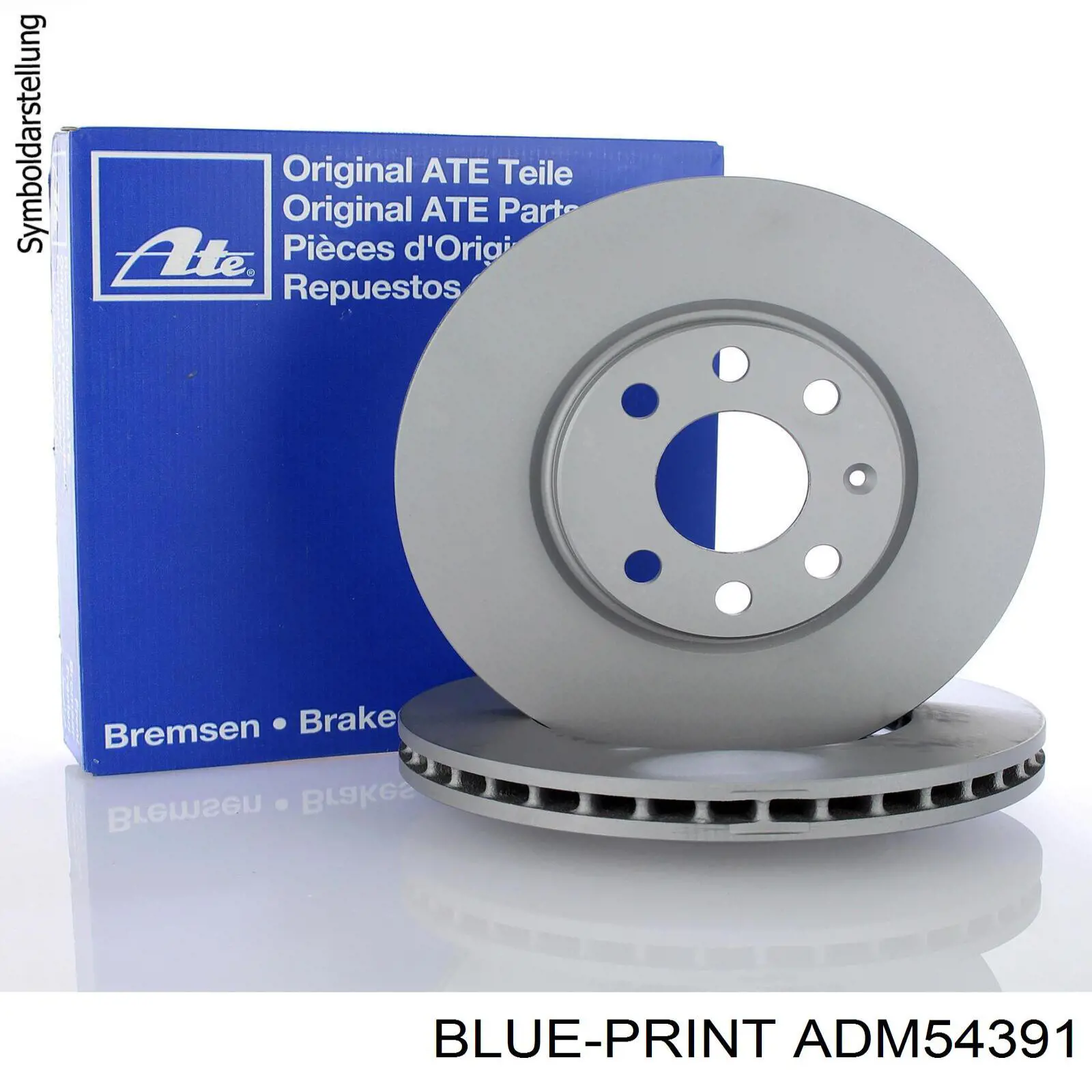 Передние тормозные диски ADM54391 Blue Print