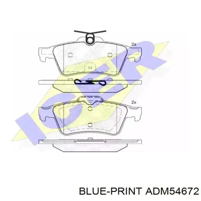 Трос стояночного тормоза задний правый Blue Print ADM54672 цена, от 24.16 USD