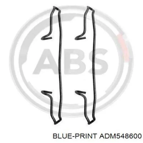 Комплект пружинок кріплення дискових колодок, передніх ADM548600 Blue Print